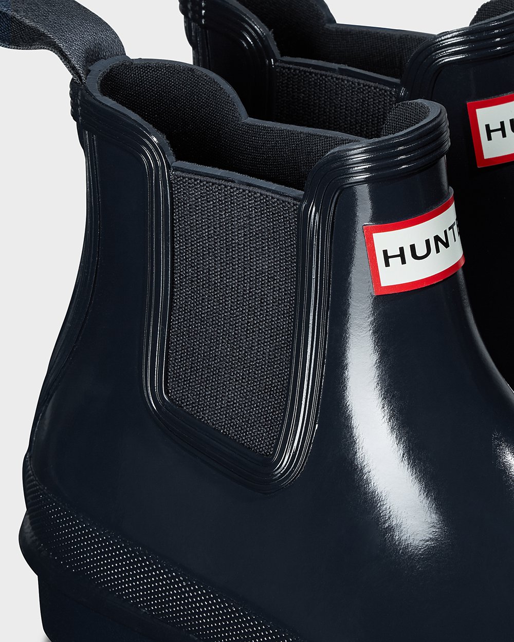 Women Hunter Original Gloss | Chelsea Boots Navy | NZ-8519-MLZO